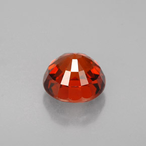 Spessartite Garnet Gemstone in 5.2 mm Size for Sale, Spessartite Garnet Stone in Red Orange Color