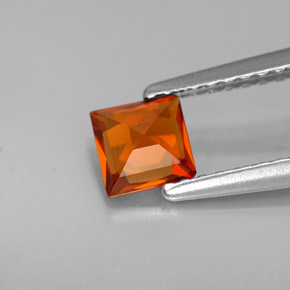 Spessartite Garnet Gemstone in 4.5 x 4.5 mm Size for Sale, Spessartite Garnet Stone in Mandarin Orange Color