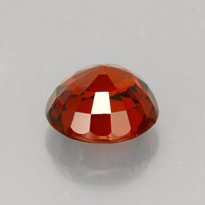 Spessartite Garnet Gemstone in 6.5 mm (calibrated) Size for Sale, Spessartite Garnet Stone in Reddish Orange Color
