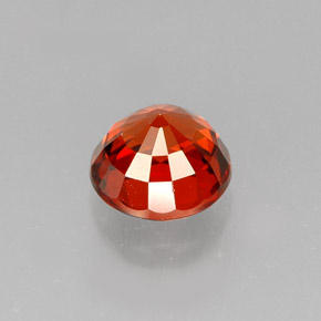 Spessartite Garnet Gemstone in 6 mm (calibrated) Size for Sale, Spessartite Garnet Stone in Reddish Orange Color