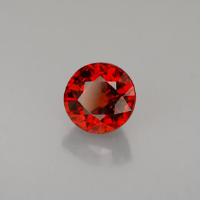 1.40 ct Orange Spessartite Garnet Stone, Natural Spessartite Garnet in Round Facet Shape for Sale