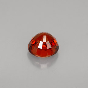 Spessartite Garnet Gemstone in 6 mm (calibrated) Size for Sale, Spessartite Garnet Stone in Reddish Orange Color