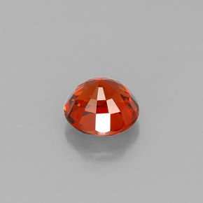 Spessartite Garnet Gemstone in 5.3 mm Size for Sale, Spessartite Garnet Stone in Reddish Orange Color