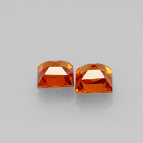 Spessartite Garnet Gemstone in 3.6 x 3.6 mm Size for Sale, Spessartite Garnet Stone in Mandarin Orange Color