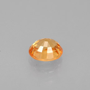 Spessartite Garnet Gemstone in 5.2 x 4.3 mm Size for Sale, Spessartite Garnet Stone in Mandarin Orange Color