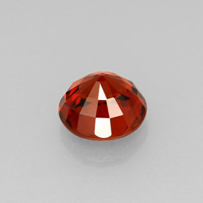 Spessartite Garnet Gemstone in 6 mm (calibrated) Size for Sale, Spessartite Garnet Stone in Deep Reddish Orange Color