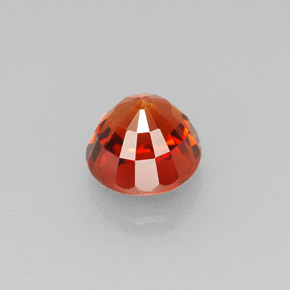 Spessartite Garnet Gemstone in 5.7 mm Size for Sale, Spessartite Garnet Stone in Mandarin Orange Color