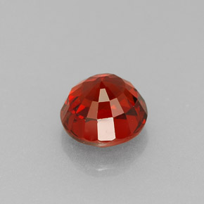 Spessartite Garnet Gemstone in 5.2 mm Size for Sale, Spessartite Garnet Stone in Red Orange Color