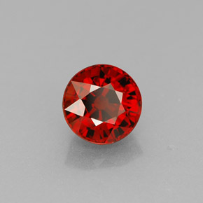 1.20 ct Orange Spessartite Garnet Stone, Natural Spessartite Garnet in Round Facet Shape for Sale