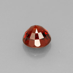 Spessartite Garnet Gemstone in 5.7 mm Size for Sale, Spessartite Garnet Stone in Deep Reddish Orange Color