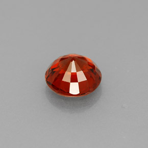 Spessartite Garnet Gemstone in 5.7 mm Size for Sale, Spessartite Garnet Stone in Red Orange Color