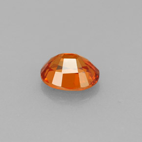 Spessartite Garnet Gemstone in 6.1 x 5 mm Size for Sale, Spessartite Garnet Stone in Mandarin Orange Color