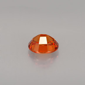 Spessartite Garnet Gemstone in 6.2 x 5.1 mm Size for Sale, Spessartite Garnet Stone in Mandarin Orange Color