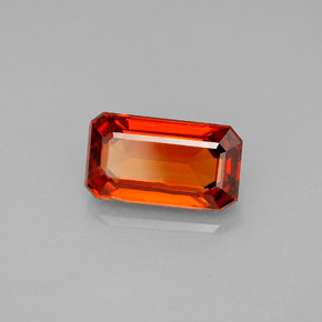 2.38 ct Orange Spessartite Garnet Stone, Natural Spessartite Garnet in Octagon Facet Shape for Sale