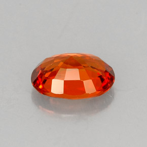 Spessartite Garnet Gemstone in 6.9 x 5.2 mm Size for Sale, Spessartite Garnet Stone in Red Orange Color