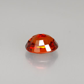 Spessartite Garnet Gemstone in 6.8 x 5.3 mm Size for Sale, Spessartite Garnet Stone in Red Orange Color