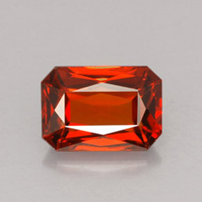 2.12 ct Orange Spessartite Garnet Gemstone, Spessartite Garnet Gem in Octagon / Scissor Cut Shape for Sale.