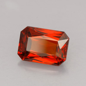 2.12 ct Orange Spessartite Garnet Stone, Natural Spessartite Garnet in Octagon / Scissor Cut Shape for Sale
