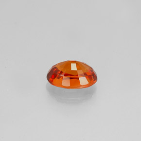 Spessartite Garnet Gemstone in 6.5 x 4.7 mm Size for Sale, Spessartite Garnet Stone in Mandarin Orange Color