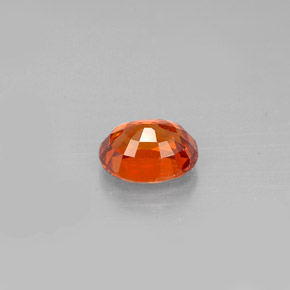 Spessartite Garnet Gemstone in 6 x 5 mm Size for Sale, Spessartite Garnet Stone in Mandarin Orange Color