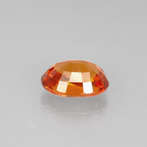 Spessartite Garnet Gemstone in 6.7 x 5 mm Size for Sale, Spessartite Garnet Stone in Mandarin Orange Color