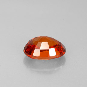 Spessartite Garnet Gemstone in 7 x 5.3 mm Size for Sale, Spessartite Garnet Stone in Mandarin Orange Color