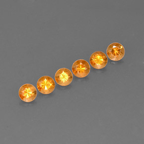 1.38 ct Orange Spessartite Garnet Stone, Natural Spessartite Garnet in Diamond-Cut Shape for Sale