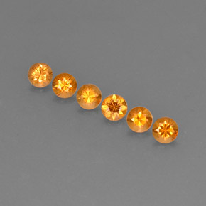 1.32 ct Orange Spessartite Garnet Gemstone, Spessartite Garnet Gem in Diamond-Cut Shape for Sale.