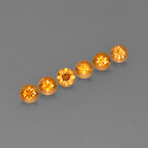 1.32 ct Orange Spessartite Garnet Stone, Natural Spessartite Garnet in Diamond-Cut Shape for Sale