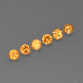 1.37 ct Orange Spessartite Garnet Stone, Natural Spessartite Garnet in Diamond-Cut Shape for Sale