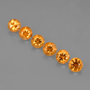 1.49 ct Orange Spessartite Garnet Gemstone, Spessartite Garnet Gem in Diamond-Cut Shape for Sale.