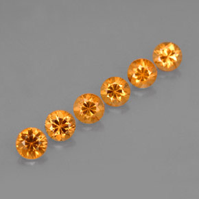 1.49 ct Orange Spessartite Garnet Stone, Natural Spessartite Garnet in Diamond-Cut Shape for Sale