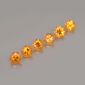 1.32 ct Orange Spessartite Garnet Stone, Natural Spessartite Garnet in Diamond-Cut Shape for Sale