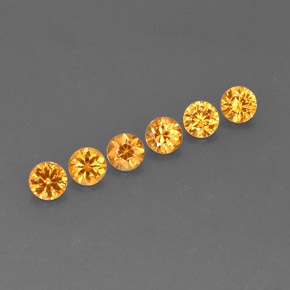 1.39 ct Orange Spessartite Garnet Stone, Natural Spessartite Garnet in Diamond-Cut Shape for Sale