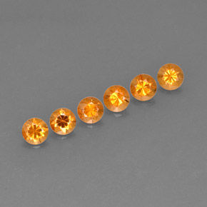 1.43 ct Orange Spessartite Garnet Stone, Natural Spessartite Garnet in Diamond-Cut Shape for Sale