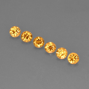 1.36 ct Orange Spessartite Garnet Gemstone, Spessartite Garnet Gem in Diamond-Cut Shape for Sale.