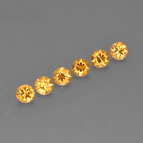 1.36 ct Orange Spessartite Garnet Stone, Natural Spessartite Garnet in Diamond-Cut Shape for Sale