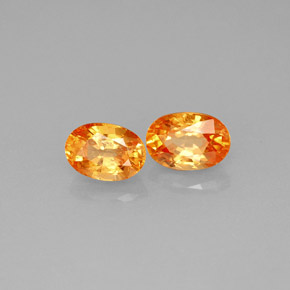 1.69 ct Orange Spessartite Garnet Stone, Natural Spessartite Garnet in Oval Facet Shape for Sale