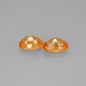 Spessartite Garnet Gemstone in 6.3 x 4.3 mm Size for Sale, Spessartite Garnet Stone in Mandarin Orange Color