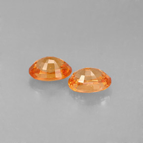 Spessartite Garnet Gemstone in 6.1 x 4.2 mm Size for Sale, Spessartite Garnet Stone in Mandarin Orange Color