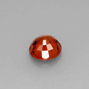 Spessartite Garnet Gemstone in 6 mm (calibrated) Size for Sale, Spessartite Garnet Stone in Reddish Orange Color