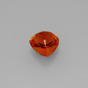 Spessartite Garnet Gemstone in 5.5 x 5.5 mm Size for Sale, Spessartite Garnet Stone in Reddish Orange Color