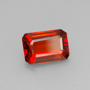 1.60 ct Orange Spessartite Garnet Stone, Natural Spessartite Garnet in Octagon Facet Shape for Sale