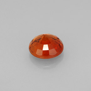 Spessartite Garnet Gemstone in 6 mm (calibrated) Size for Sale, Spessartite Garnet Stone in Mandarin Orange Color