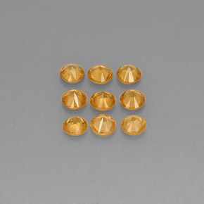 Spessartite Garnet Gemstone in 3.3 mm Size for Sale, Spessartite Garnet Stone in Mandarin Orange Color