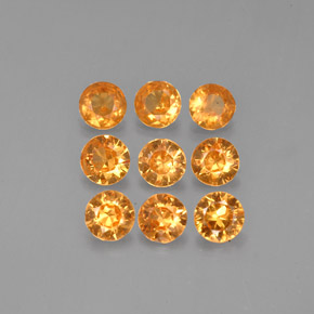 1.60 ct Orange Spessartite Garnet Gemstone, Spessartite Garnet Gem in Diamond-Cut Shape for Sale.