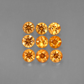 1.83 ct Orange Spessartite Garnet Gemstone, Spessartite Garnet Gem in Diamond-Cut Shape for Sale.