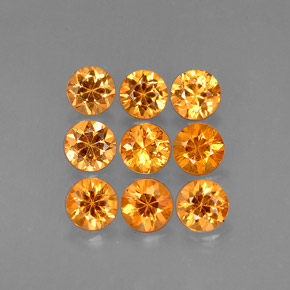 1.83 ct Orange Spessartite Garnet Stone, Natural Spessartite Garnet in Diamond-Cut Shape for Sale