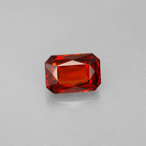 2.04 ct Red Spessartite Garnet Gemstone, Spessartite Garnet Gem in Octagon / Scissor Cut Shape for Sale.