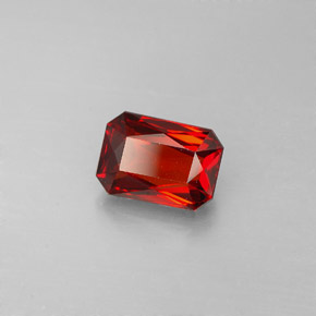 2.04 ct Red Spessartite Garnet Stone, Natural Spessartite Garnet in Octagon / Scissor Cut Shape for Sale